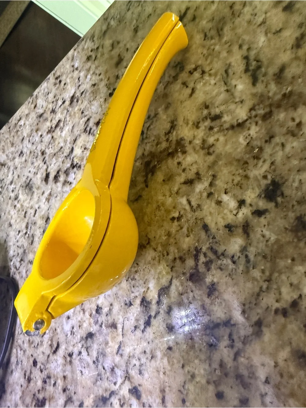 Sur La Table Yellow Ceramic Handheld Citrus Juicer